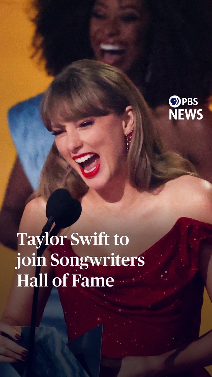 Pop superstar Taylor Swift is among this year's inductees to the Songwriters Hall of Fame. At the age of 36, Swift is the second youngest inductee ever and the youngest woman. She will be joined by Alanis Morissette, Kenny Loggins, Gene Simmons and Paul Stanley of the rock band Kiss, as well as non-performers like Christopher "Tricky" Stewart, hitmaker for Beyoncé, Mariah Carey and others. An official induction ceremony will be held in New York in June.