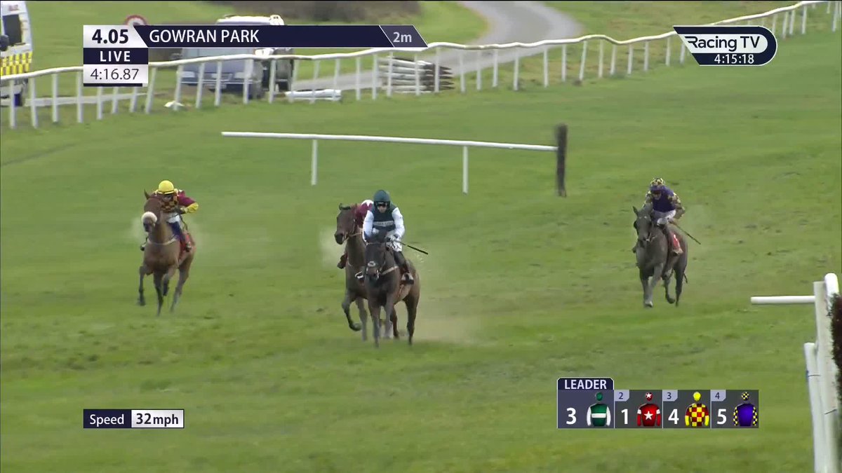 Bred to be useful! Our Trigger (Maxios) is a full brother to Gaelic Warrior and wins well on debut for Willie and Patrick Mullins in the finale on Goffs Thyestes day Gowran Park