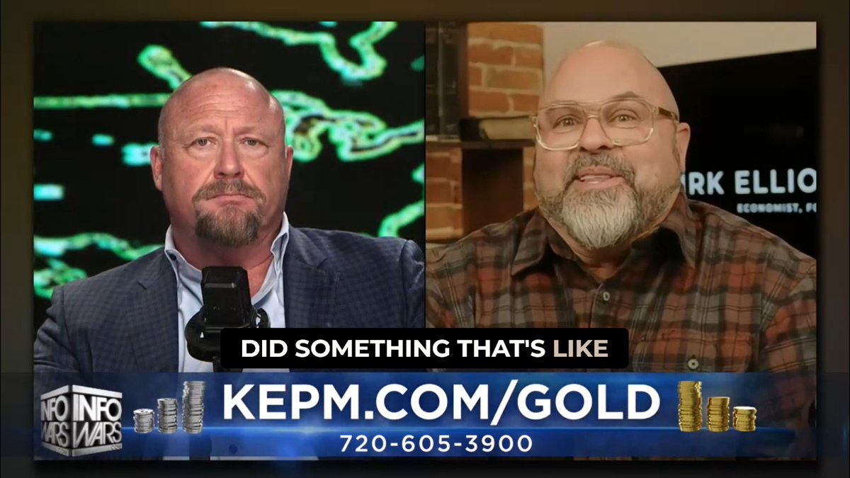 The Bank of Montreal confirmed what I’ve been saying for two years. The silver-gold ratio is bottoming out. Silver is already growing by a factor of four times faster than gold year-to-date and is on pace to grow exponentially more. Alex Jones