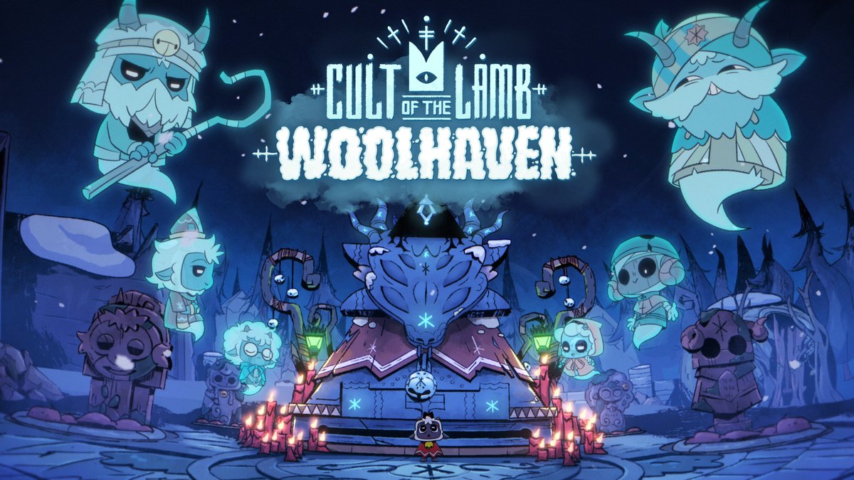Cult of the Lamb's massive new expansion, Woolhaven, is out now! ❄️ Brave new dungeons, save new followers, rebuild Woolhaven, and maybe even do a little ranching. 🦬