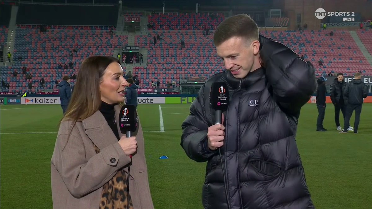 "We need to get maximum points" Lewis Ferguson looks ahead to Bologna's clash with Celtic in the penultimate round of league fixtures... 🎙️ Connie McLaughlin 📺 TNT Sports &amp; discovery+ UK