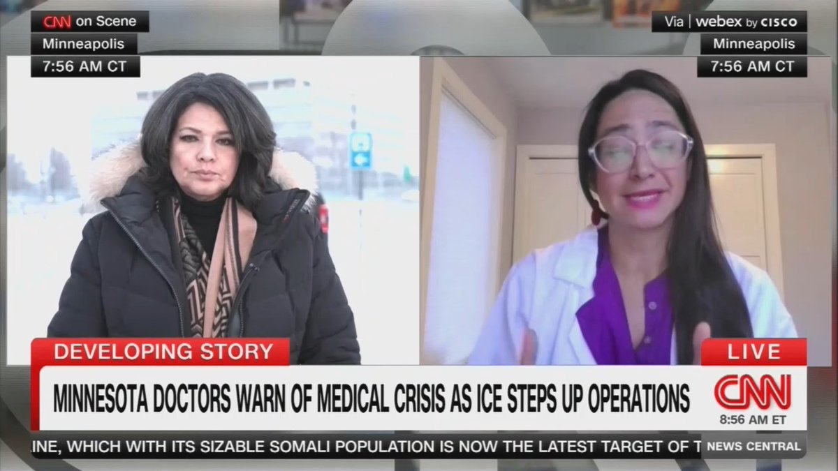 MN Pediatrician: We are seeing ICE in our hospitals and around our clinics. Patients and their families are afraid to come in. They're worried that if they enter a hospital setting or a clinic setting for much-needed and sometimes life-saving medical care, that they may be detained. This extends to folks with legal status as well.