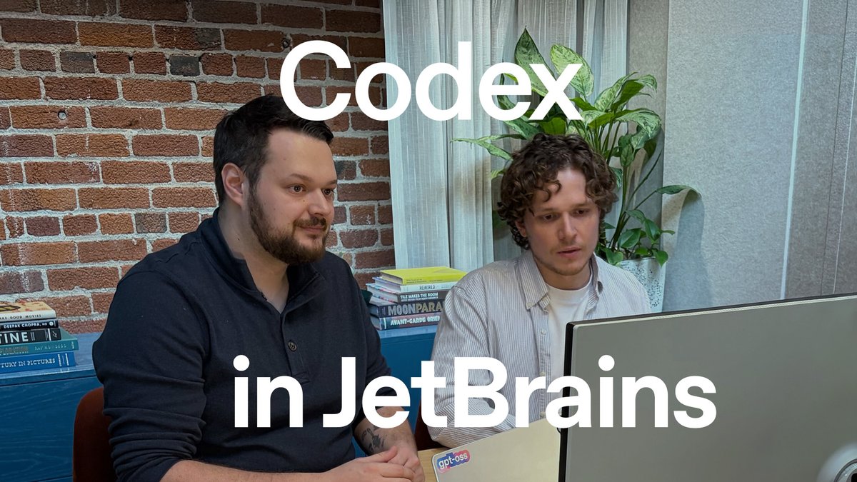 Codex now runs inside JetBrains IDEs Plan, write, test, review, and ship code without leaving your code editor Starting today, you can use Codex with your ChatGPT plan in IntelliJ, PyCharm, WebStorm, and Rider, powered by GPT-5.2 Codex