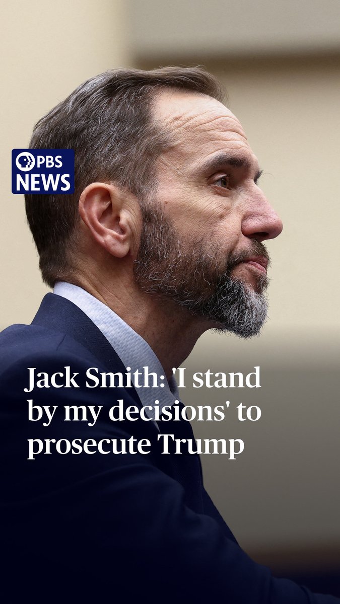 Former special counsel Jack Smith told a House committee Thursday that he stands by the decisions he made in that role, "including the decision to bring charges against President Trump." In a hearing focused on Smith's investigations into President Donald Trump's mishandling of classified documents and role in efforts to overturn the results of the 2020 election, Smith said his investigation developed proof "beyond a reasonable doubt" that Trump had engaged in criminal activity. "If asked whether to prosecute a former president based on the same facts today, I would do so regardless of whether that president was a Democrat or Republican," Smith said. "No one should be above the law in this country," he added. The hearing is an opportunity for the career prosecutor to publicly offer his inside perspective on the investigations, which both led to unprecedented indictments. Both were scuttled once it was clear that Trump would return to the Oval Office; Department of Justice policy prevents prosecution of a sitting president. Republicans and the president have accused Smith of pursuing a politically motivated case against the president. Trump has denied wrongdoing while attacking Smith, calling him a "criminal" who ought to be investigated and "put in prison." Smith defended his investigations in an hourslong closed-door meeting with lawmakers in December, saying he said he had "proof beyond a reasonable doubt" of what his investigations laid out. He's denied accusations of bias.