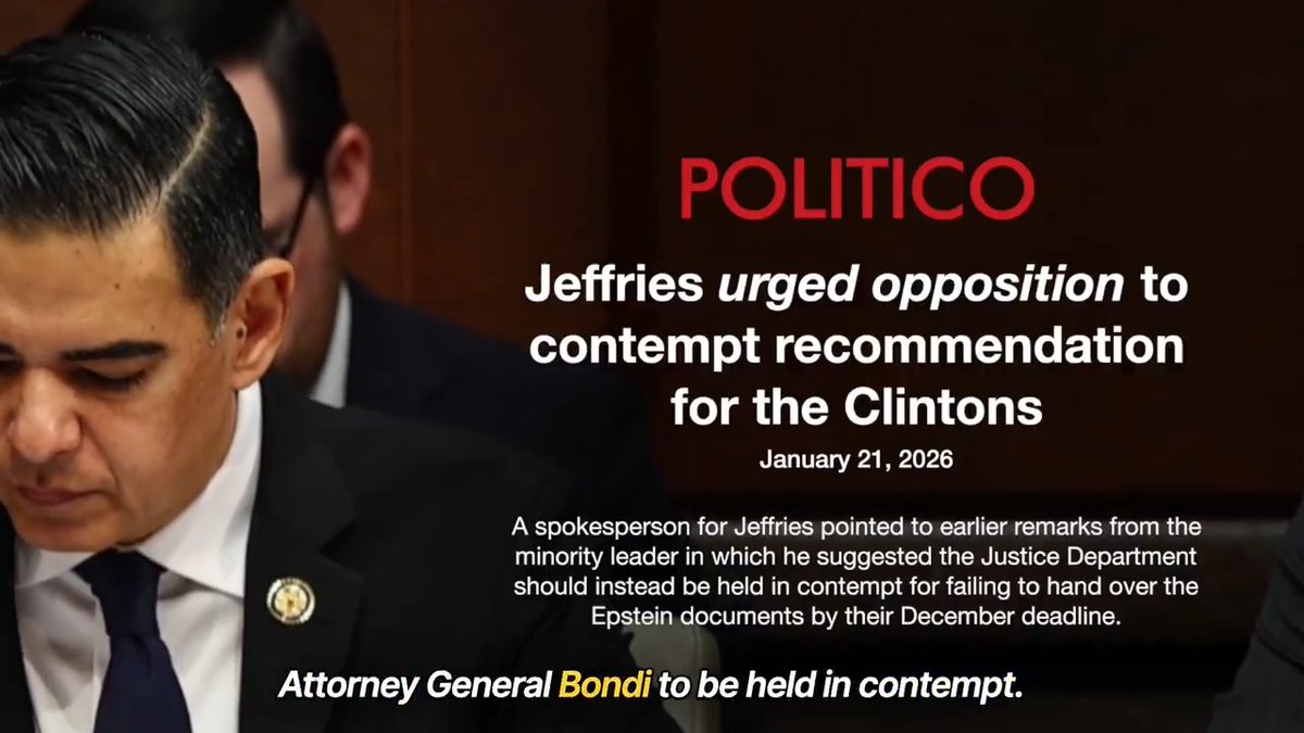 Democratic Ranking Member Congressman Robert Garcia voted NO on contempt for Bill and Hillary Clinton. Just as predicted by Chairman Rep. James Comer, Garcia was following marching orders from Brooklyn's Barack. This is all a political game for them and not about the victims.