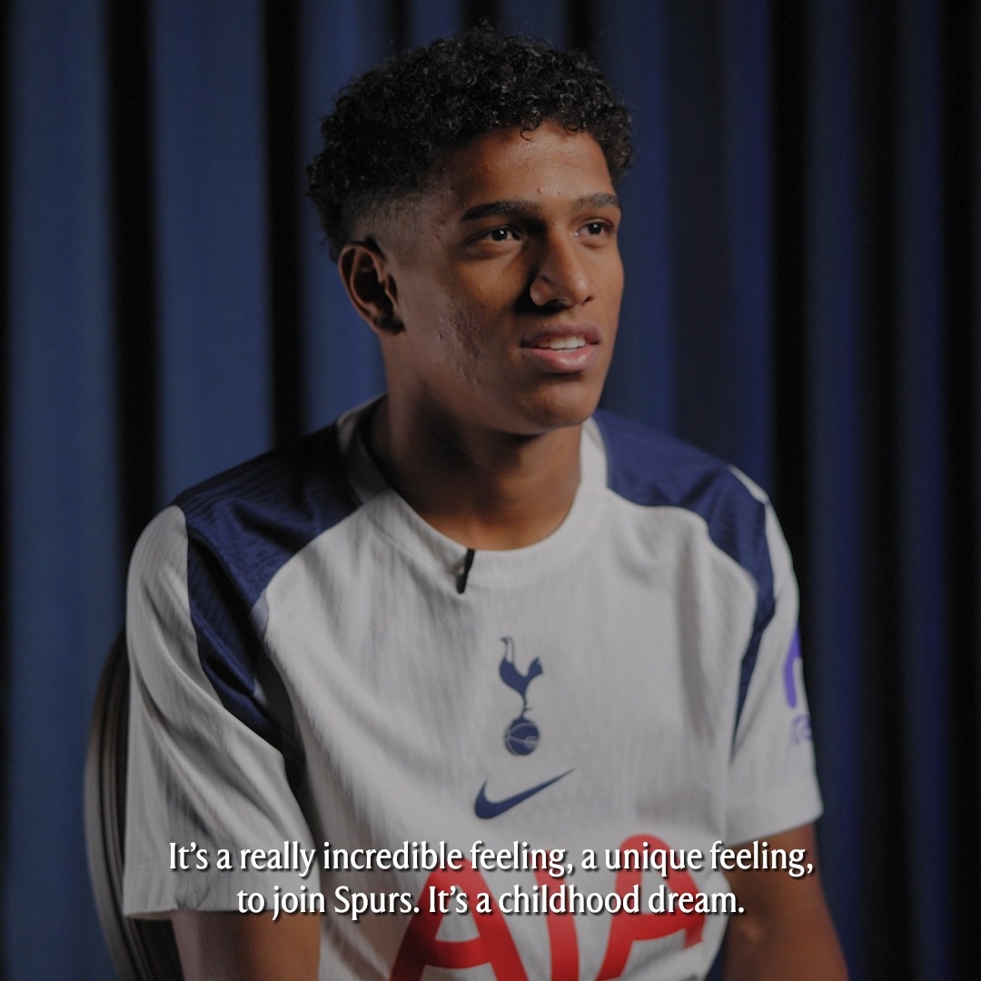 “It’s a really incredible feeling to join Spurs. It’s a childhood dream.” Souza's first interview as a Spurs player 🗣️