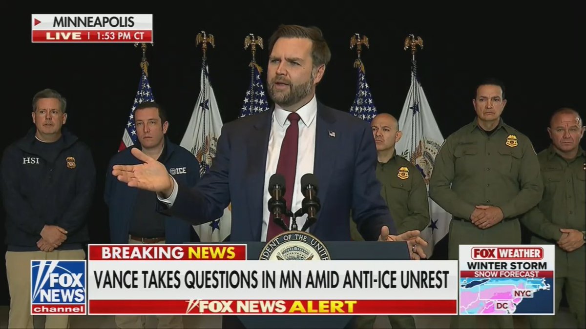 Vance on whether ICE entering homes without a warrant is legal: "That's what we think. That's our understanding of the law"