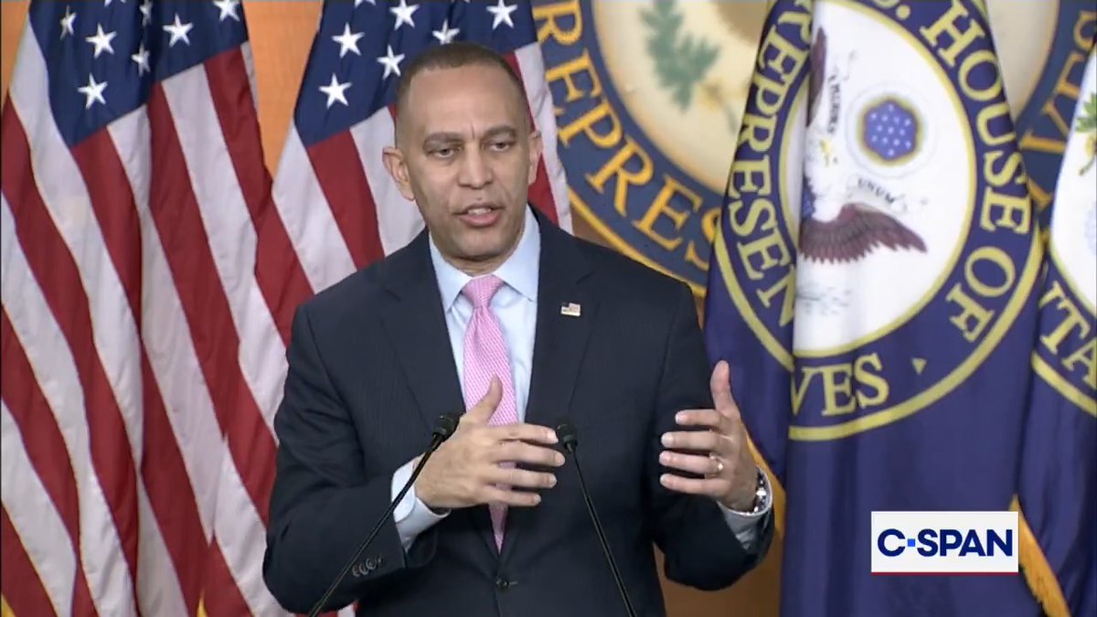 Rep. Jeffries: "ICE is totally out of control, using taxpayer dollars to brutalize American citizens, and law-abiding immigrant families. So, what we will continue to press are common sense changes that should be mandated as part of the law."