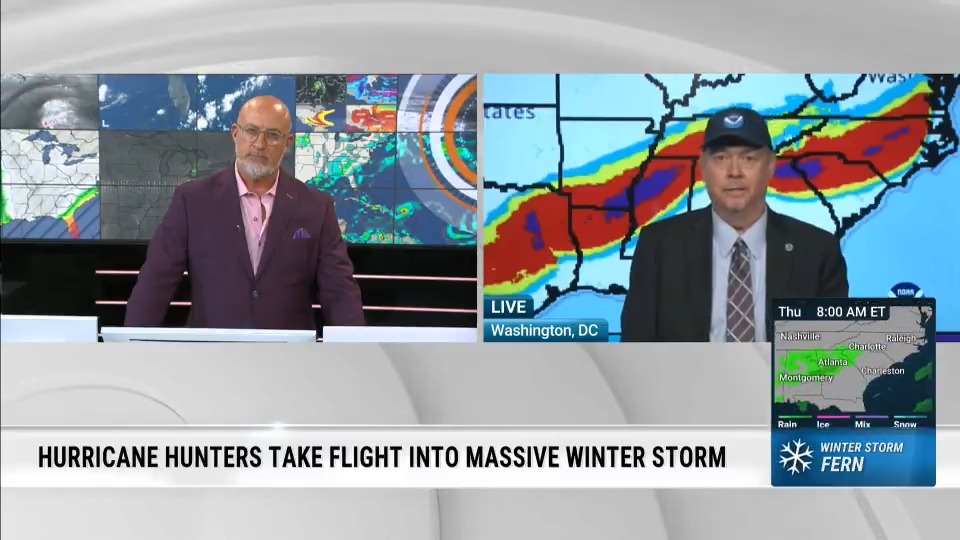The Hurricane Hunters are flying into the setup of this weekend's massive winter storm. Jim Cantore and NWS Director explain how this mission provides life-saving data: