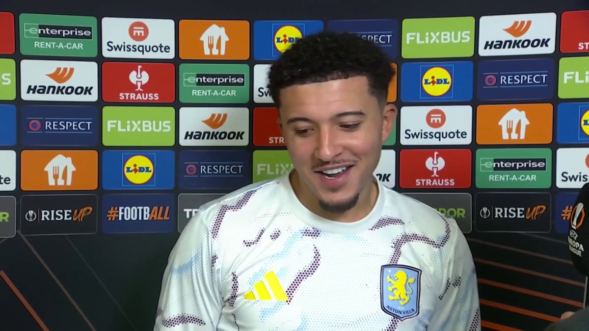 "I know I can do a lot more. I’m very hard on myself in that aspect” Jadon Sancho wants to improve his performances at Aston Villa 📈 📺 TNT Sports &amp; discovery+ UK