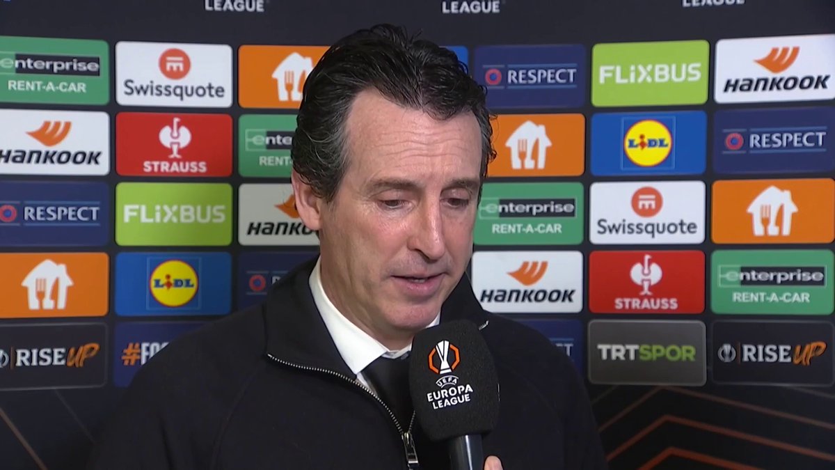 "We are really happy!" Unai Emery discusses Aston Villa's victory and securing qualification in the Europa League 🗣️ 📺 TNT Sports &amp; discovery+ UK