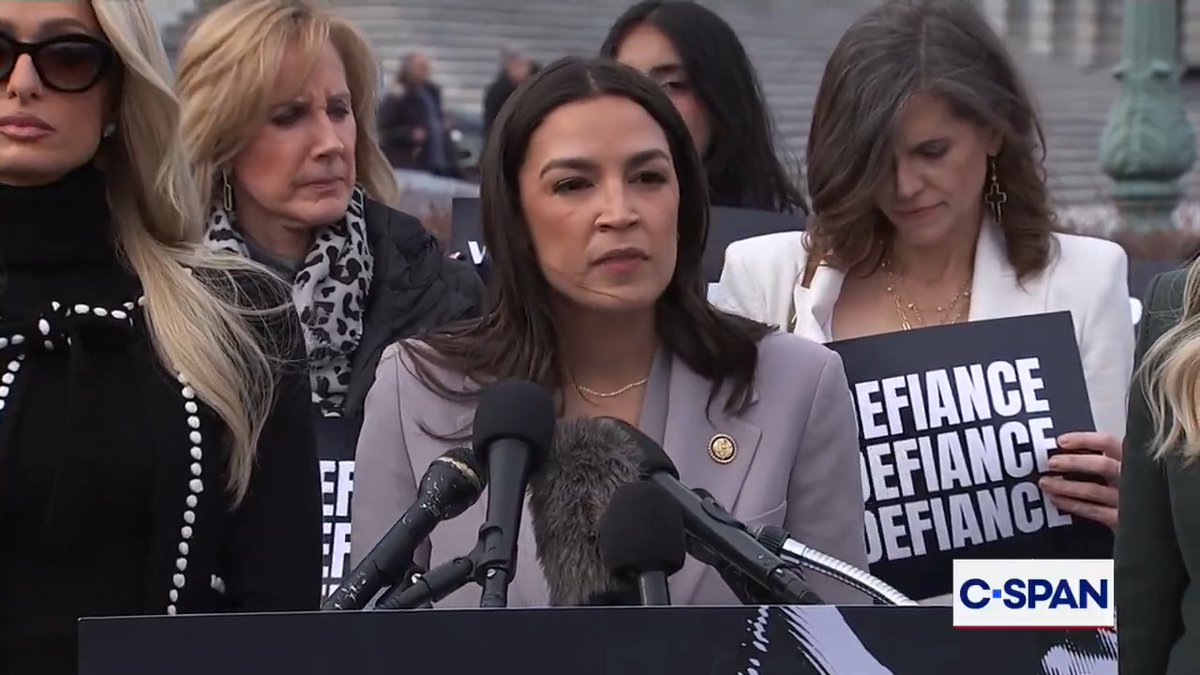 .Rep. Alexandria Ocasio-Cortez Alexandria Ocasio-Cortez advocates for the DEFIANCE Act that would combat nonconsensual deepfake pornography: "While these images may be digital, the harm to victims is very, real. Women lose their jobs...teenagers switch schools, and children lose their lives."