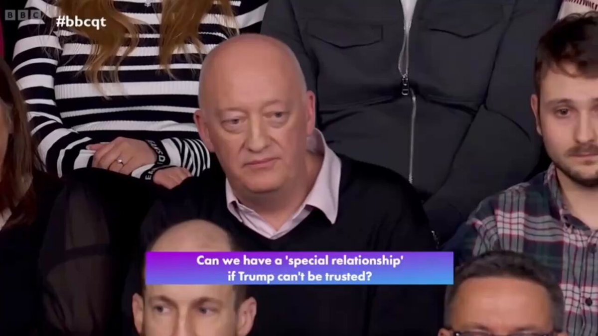 British veteran who served in Iraq is rightly upset at President Trump insulting British and NATO troops #BBCQT