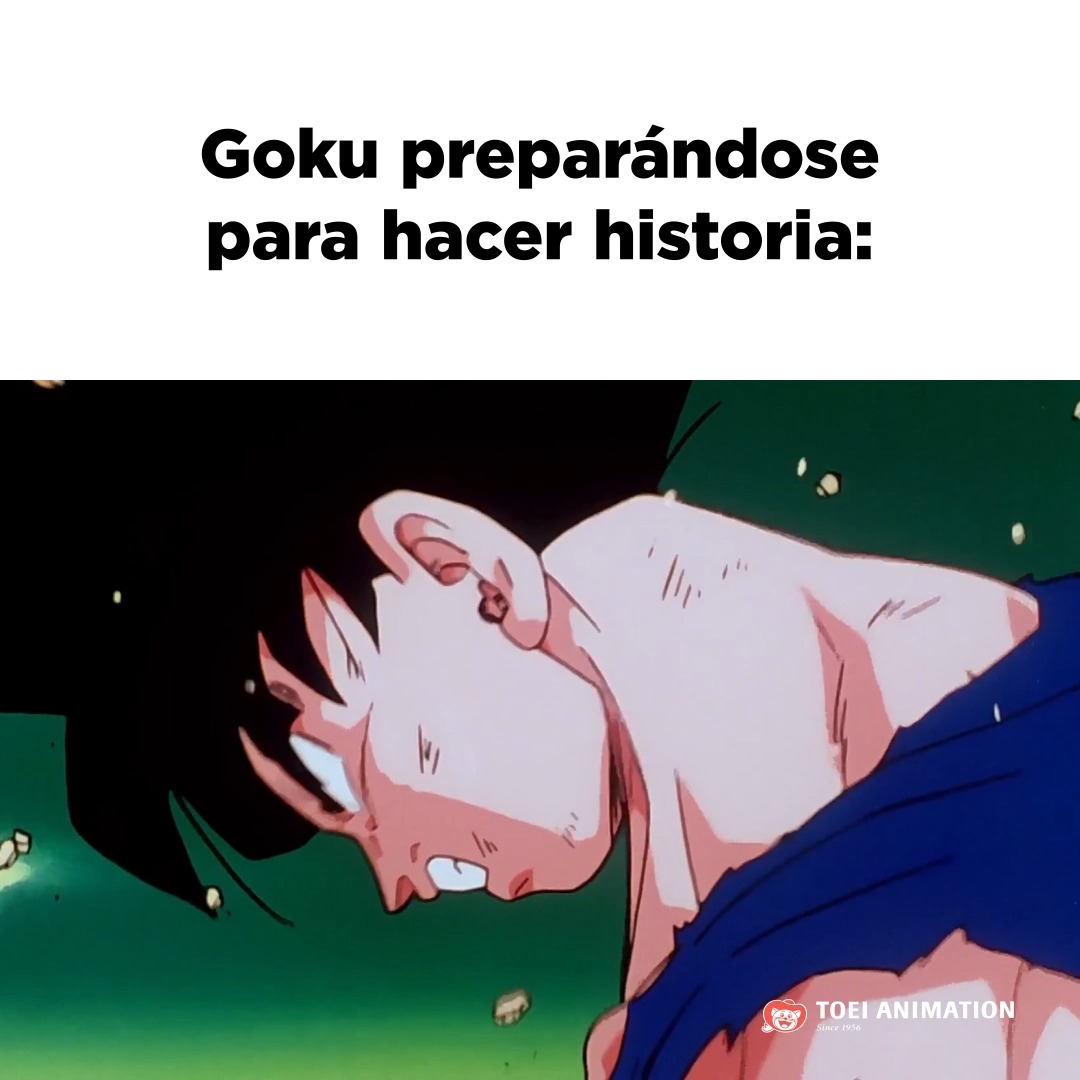 ¡Aún nos emocionamos como si fuera la primera vez que lo vemos! 😍🔥 Compártelo cuando Goku se vuelva un Super Saiyajin. 🔮🐉 #DragonBallZ #Goku