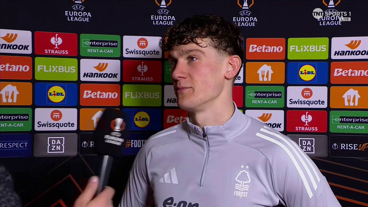 "Missed an opportunity that's why we're frustrated!" Ryan Yates speaks on the 'fine margins' as Nottingham Forest were defeated away to Braga 🎙️ 📺 TNT Sports & discovery+ UK | Danny Jamieson