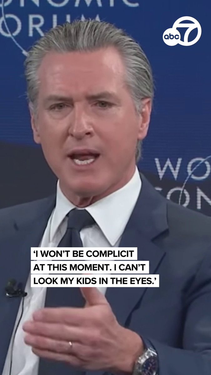 California Gov. Gavin Newsom delivers a blistering attack on Pres. Donald Trump at Davos, praising Canadian Prime Minister Mark Carney's speech on the end of U.S. dominance and urged Americans to confront a "code-red" moment for democracy.