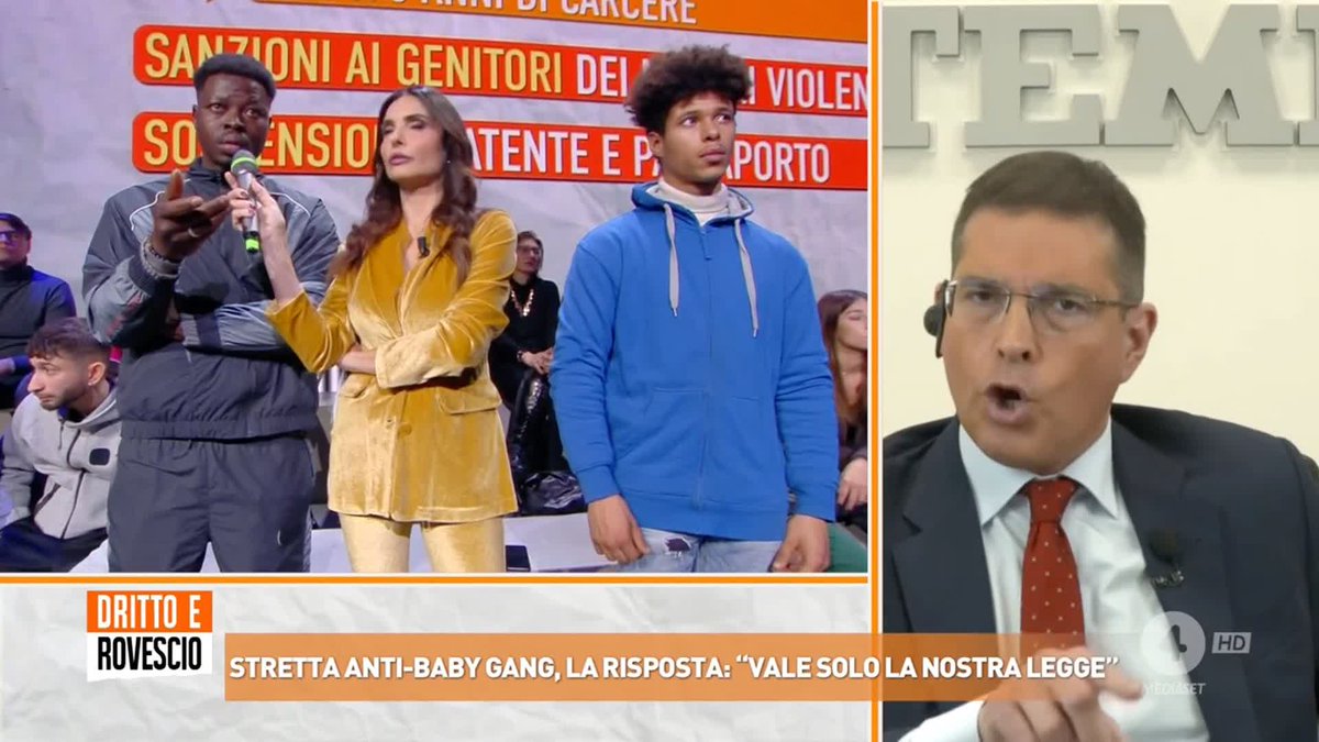 "È l'ora che lo Stato si faccia sentire e vi metta dove meritate di stare, se commettete crimini!" Daniele Capezzone a #drittoerovescio