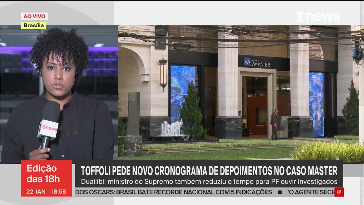 PGR arquiva pedido para afastar ministro Dias Toffoli do caso Master. Segundo Paulo Gonet, suspeitas citadas no pedido já estão sob análise do STF. ➡ Assista ao #Edição18: #GloboNews