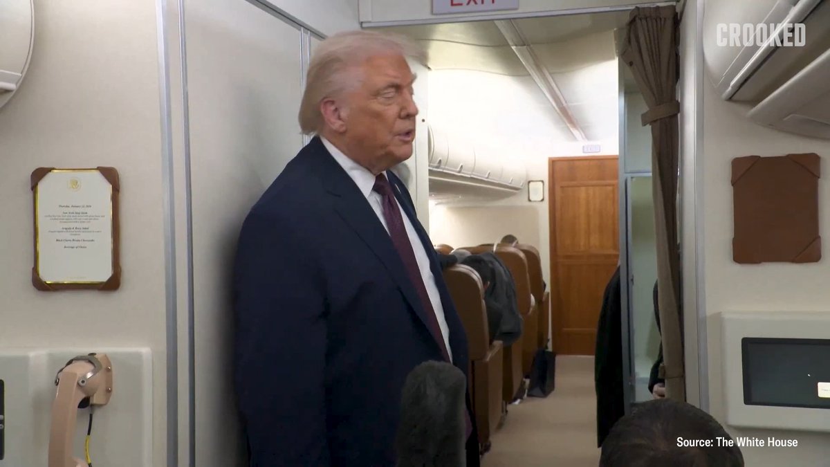 Trump on his hand bruising: “I clipped it on the table. So I put a little, what do they call it? Cream on it. But I clipped it. I would say take aspirin if you like your heart, but don’t take aspirin if you don’t want to have a little bruising because if you take the big— I take the big aspirin.”