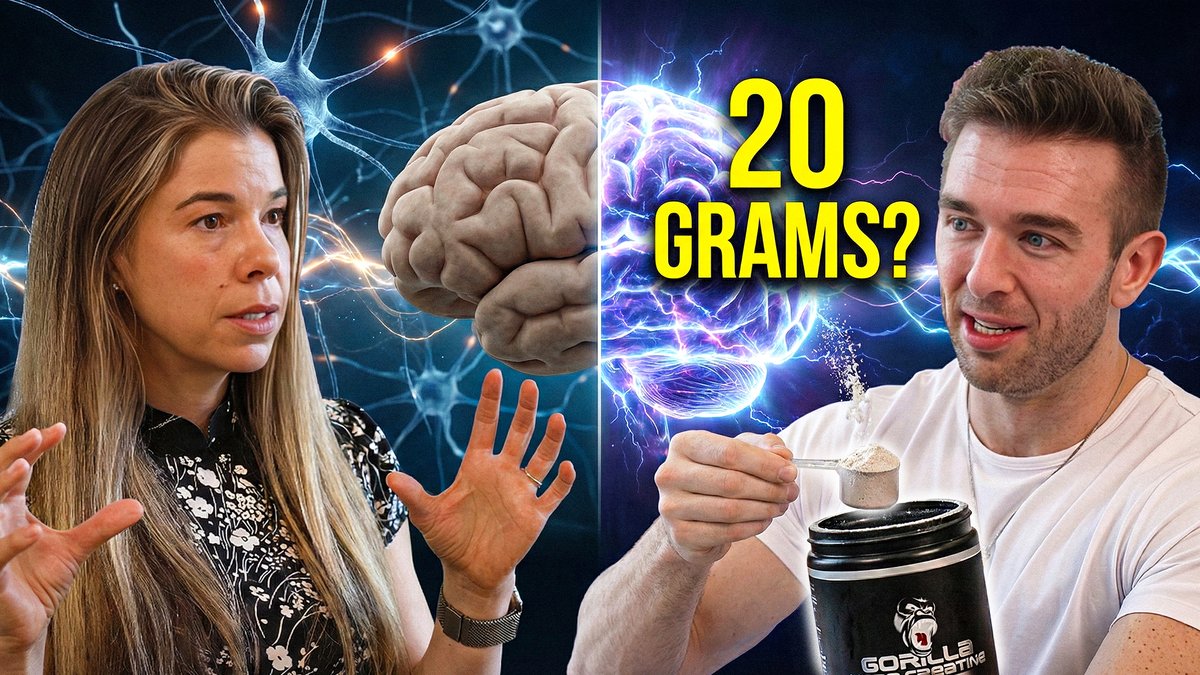 Why Dr. Rhonda Patrick Started Taking 10-20 Grams Of Creatine Per Day
