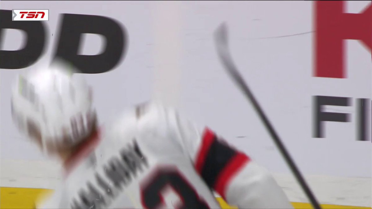 Grab that puck! Stephen Halliday pokes home his first NHL goal! 🙌