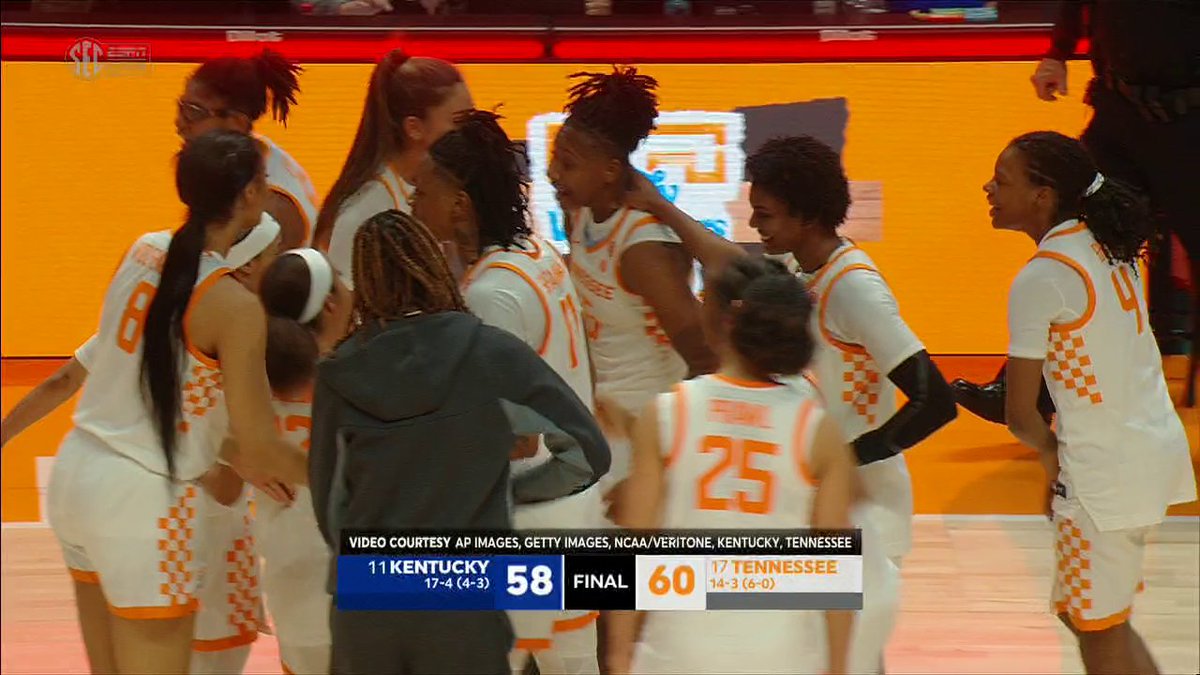 No. 17 Tennessee survives No. 11 Kentucky 🙌 The Lady Vols take down ranked opponents in back-to-back games 👏