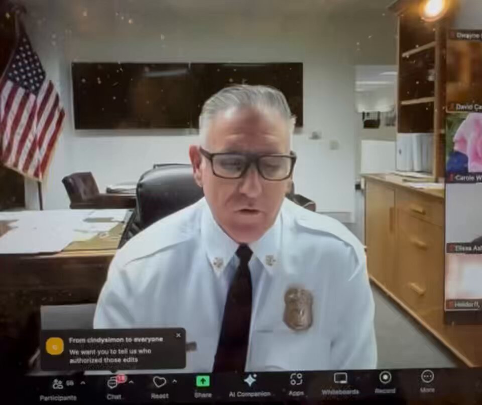 My Q&amp;A with LAFD 🔥 Chief Jaime Moore tonight. Summed up: “I know very little, and whatever I do know I’m not telling because Karen Bass is watching”. At least former chief Kristin Crowley maintains her integrity. Spencer Pratt Lisa Cusack Jennifer Van Laar