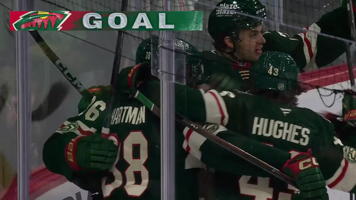 Before they even finished announcing JVR’s goal the Wild answer back 🔥