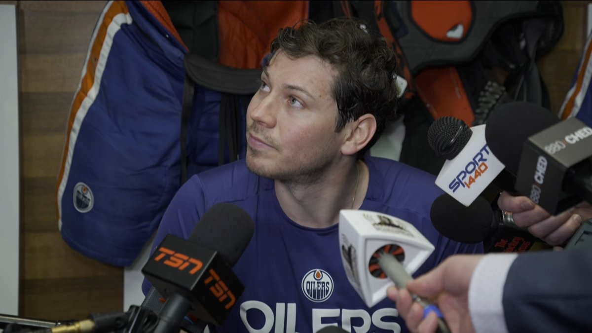 “It’s just learning from it &amp; being better from every game.” Tristan Jarry speaks after tonight’s #Oilers loss to the Penguins. Enterprise | #LetsGoOilers