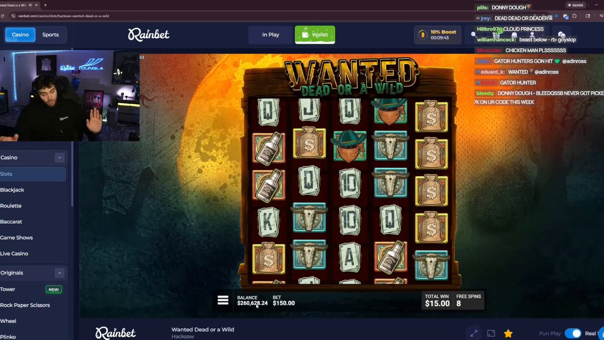 Adin Ross turned $150 into $700,000+ on Wanted 👀
