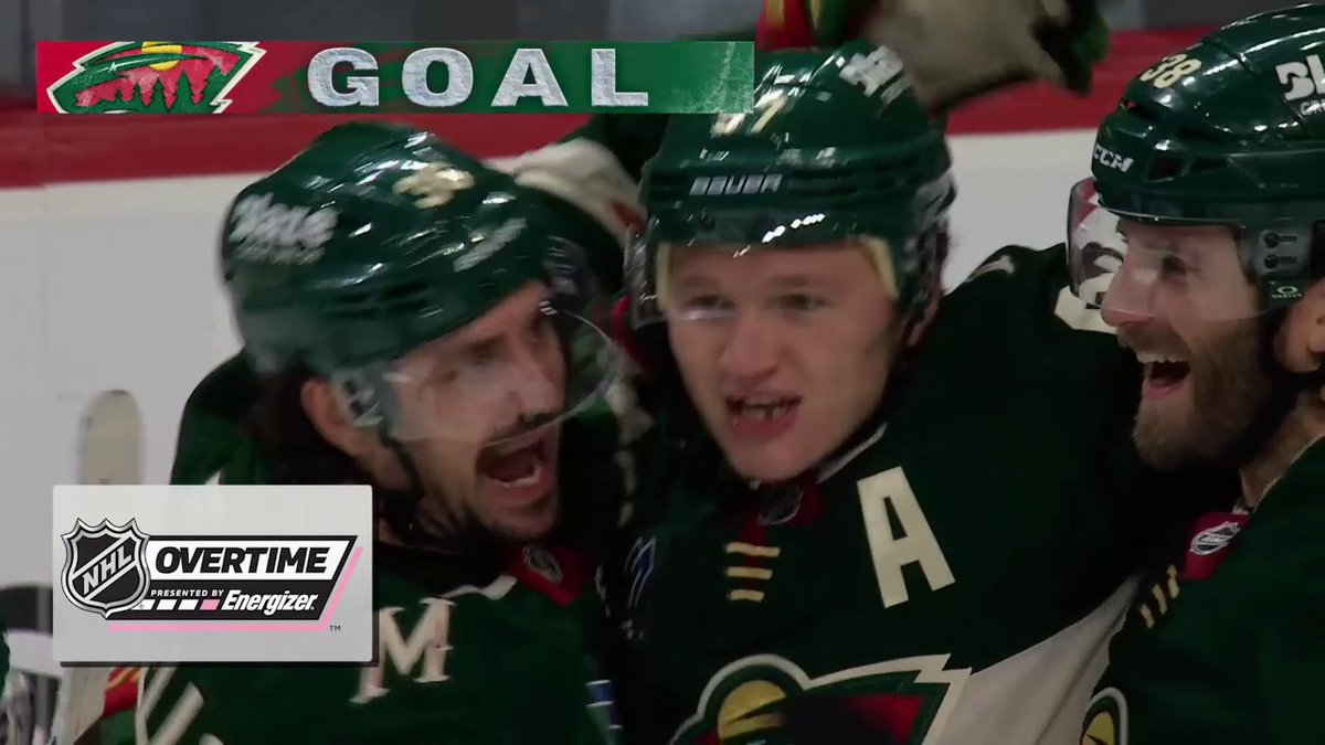 KIRILL CALLS GAME 🎯 Kirill Kaprizov wins it in Energizer overtime with an absolute snipe!