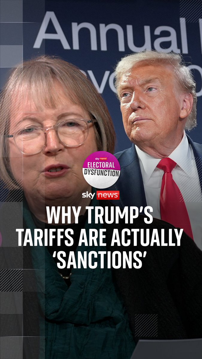 Are Donald Trump’s tariffs actually sanctions? Beth Rigby, Ruth Davidson and Harriet Harman discuss the US president’s unpredictable nature and his threats towards Western allies. Listen to Electoral Dysfunction wherever you get your podcasts: