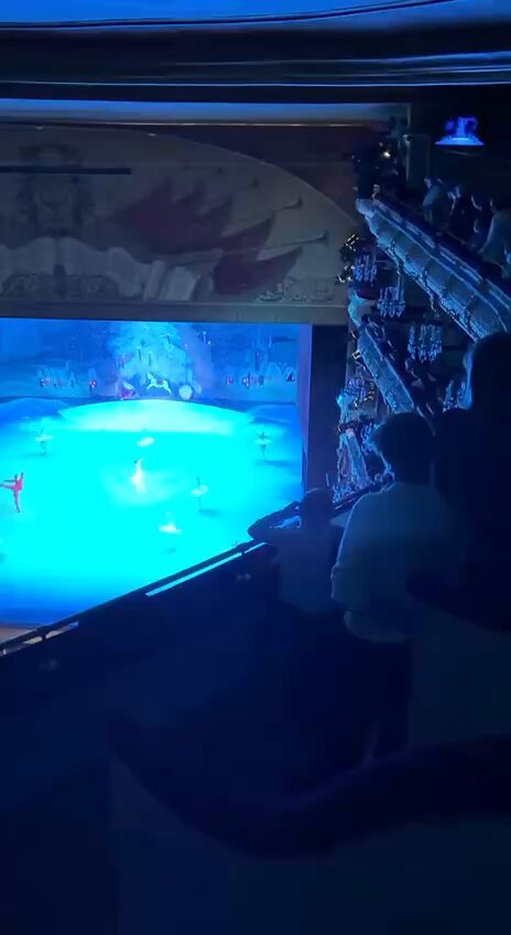Ideological sabotage at Moscow’s Bolshoi Theatre: Russian soldiers saw a “d*ck” instead of The Nutcracker During a closed screening of The Nutcracker for participants in the war against Ukraine, a profane word appeared on stage. "Хуй" — a crude, obscene term for the male genitalia, often used as a general insult or vulgar expression in Russian.