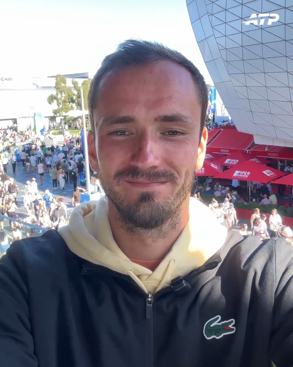 Into the round of 16 for the sixth time 🙌 A very happy Daniil Medvedev 👇 #AusOpen | #AO26