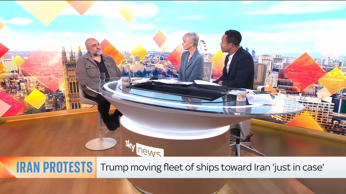 Comedian and actor Omid Djalili tells Anna Jones & Kamali Melbourne the 'killings in Iran have continued, and the regime has brought in foreign militia from Iraq and Afghanistan' ⬇️ 📺 Sky 501, Virgin 602, Freeview 233 and YouTube