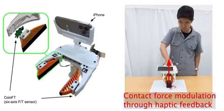 Vision alone isn’t enough to solve dexterous manipulation. The sense of touch is needed. UMI-FT uses a custom PCB to provide 6-axis force-torque sensing at each finger for under $10.