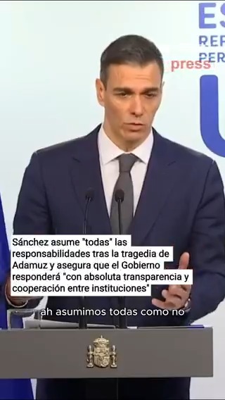 Sánchez asume "todas" las responsabilidades tras la tragedia ferroviaria de Adamuz y asegura que el Gobierno responderá "con empatía a las víctimas, absoluta transparencia, cooperación entre instituciones y eficacia"
