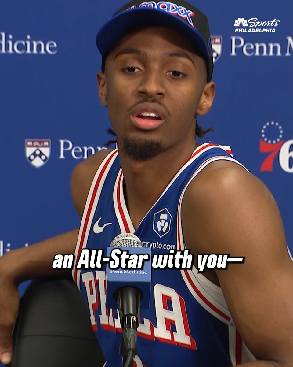 Tyrese Maxey knows who he wants to play with in the All-Star Game 😂