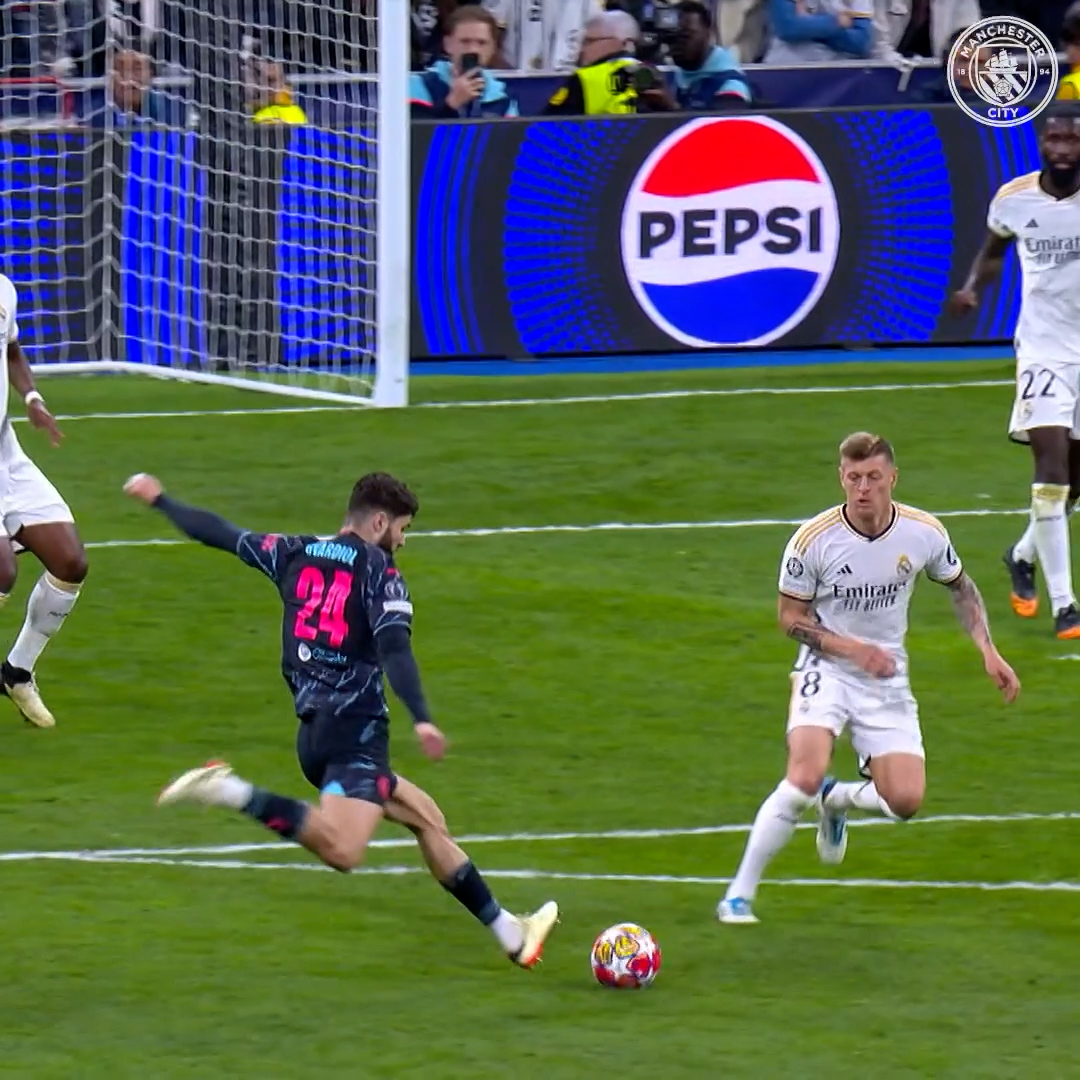 Josko's screamer at the Bernabeu 🚀🤯 🎂 Joško Gvardiol
