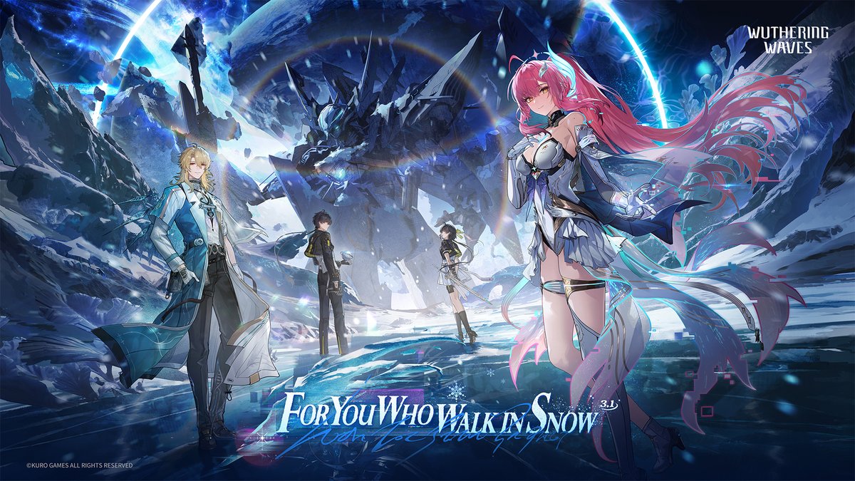 Wuthering Waves Version 3.1 Official Trailer | For You Who Walk in Snow I'd rather be the one who looks up at the stars, the one who watches over them. Wuthering Waves Version 3.1 "For You Who Walk in Snow" is set to launch on February 5th (UTC+8)! #WutheringWaves