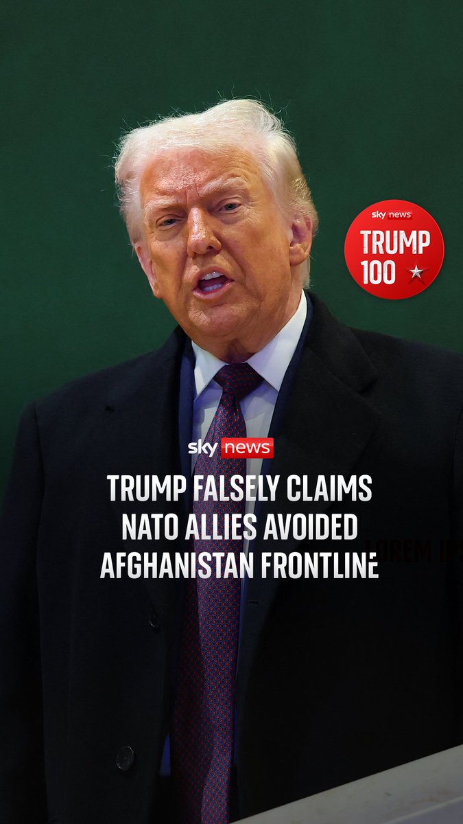 On Trump 100, Mark Stone and James Matthews go through every twist and turn of an incredible week in geopolitics, topped off with Trump's false claims NATO allies avoided the Afghanistan frontline. Listen to Trump 100 🎧