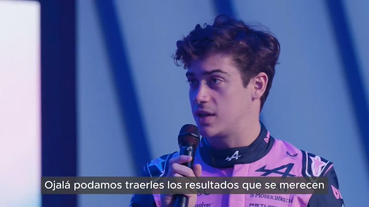 "Franco": Por la participación de Franco Colapinto en la presentación del nuevo Alpine