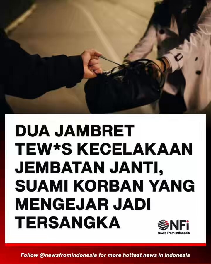 Justice versi Konoha…!! Upaya seorang suami di Sleman untuk mengejar dua jambret yang menggasak tas milik istrinya malah berujung kasus pidana. Adalah Hogi Minaya (43), warga Kalasan, Sleman yang berusaha membela istrinya, Arista Minaya (39) saat menjadi korban penjabretan di Jembatan Layang Janti pada 26 April 2025 silam. Hogi kini terancan hukuman penjara setelah ditetapkan menjadi tersangka oleh Satlantas Polres Sleman. Hogi ditetapkan menjadi tersangka karena upayanya mengejar dua pelaku penjambretan berujung kecelakaan lalu lintas yang menyebabkan kedua jambret yang telah mengambil tas milik istrinya tewas di lokasi kejadian. Motor yang dikendarai oleh kedua pelaku oleng dan menabrak tembok saat dipepet oleh Hogi. Benturan yang keras membuat kedua pelaku meninggal di lokasi kejadian. Selang beberapa bulan setelah kejadian itu, polisi menetapkan Hogi sebagai tersangka dan kini berkas perkaranya sudah dilimpahkan ke Kejaksaan. Sc: newsfromindonesia, kompascom, tribun