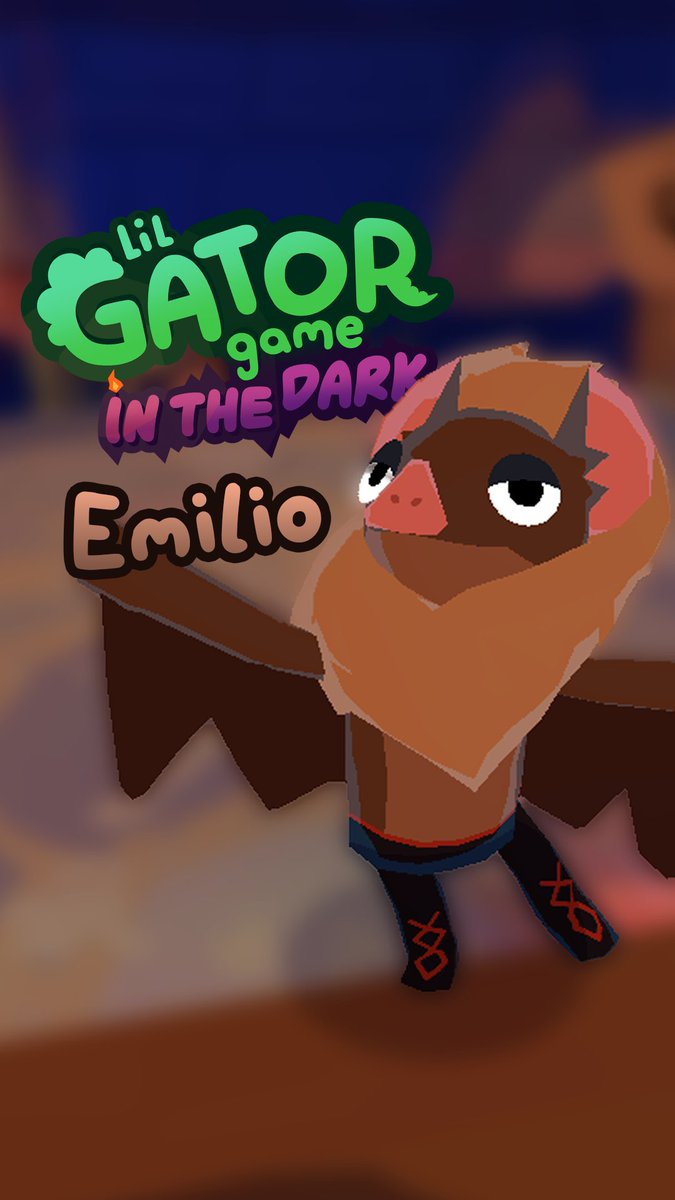 Say hello to Emilio! He's confident, elegant, and a little bit smug. He's ready to give the performance of a lifetime. 🎭 Lil Gator Game: In the Dark, coming February 12, 2026! lil gator game: IN THE DARK