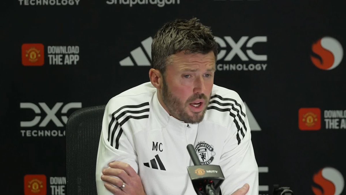 "It's a big challenge, not taking that lightly at all" Michael Carrick says that taking points away from the Emirates will be a difficult task 🔴