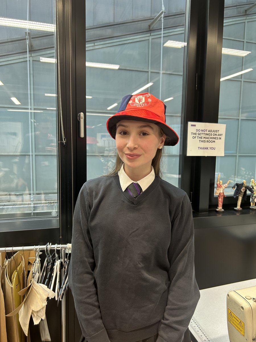 When old shirts become new hats ♻️😎 Our partner school students used materials from training kit donated by our staff to create these cool-looking bucket hats, with support from UoM Science and Engineering 👏 #EcoReds | #PLPFAPlayersFund | #PLMoreThanAGame