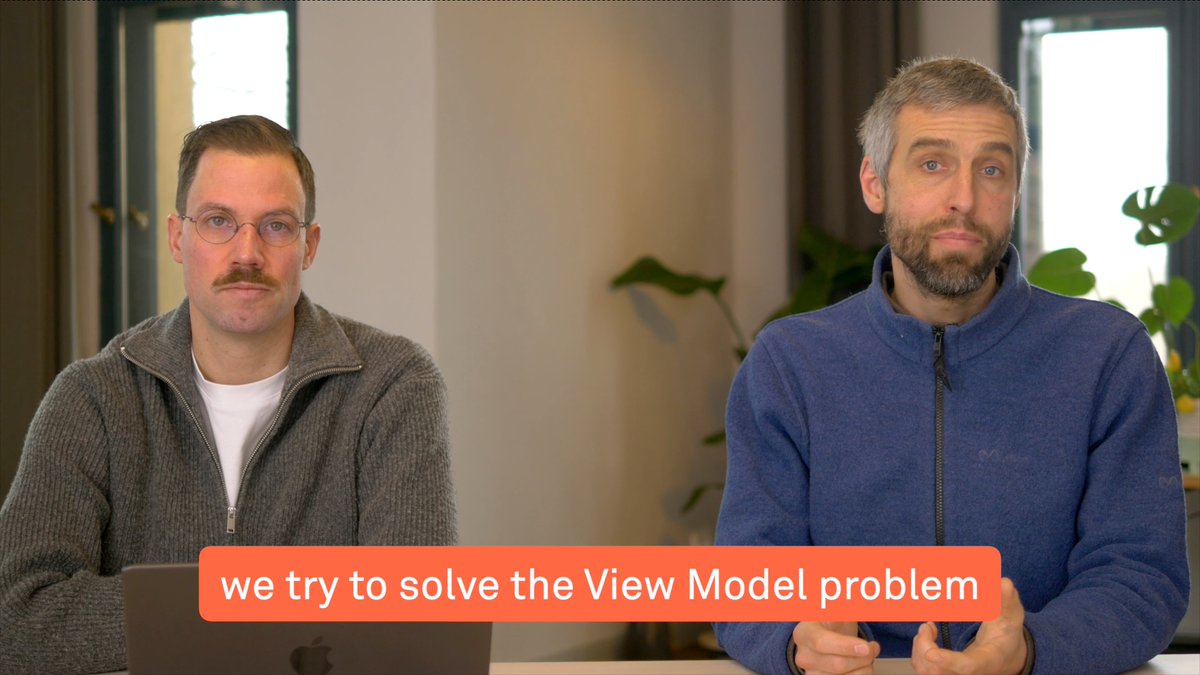 Swift Talk 476 Solving the View Model Problem (Part 1) We investigate, and outline a solution to, creating and updating view models in SwiftUI. This episode is free to watch, enjoy! 😊