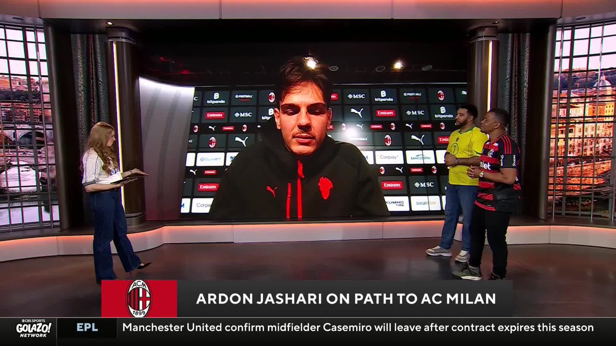 "A player with both feet on the ground and really a hero for us... it's difficult to describe in words this man." Ardon Jashari on why Luka Modrić has become a real example for him at AC Milan 🔴⚫️