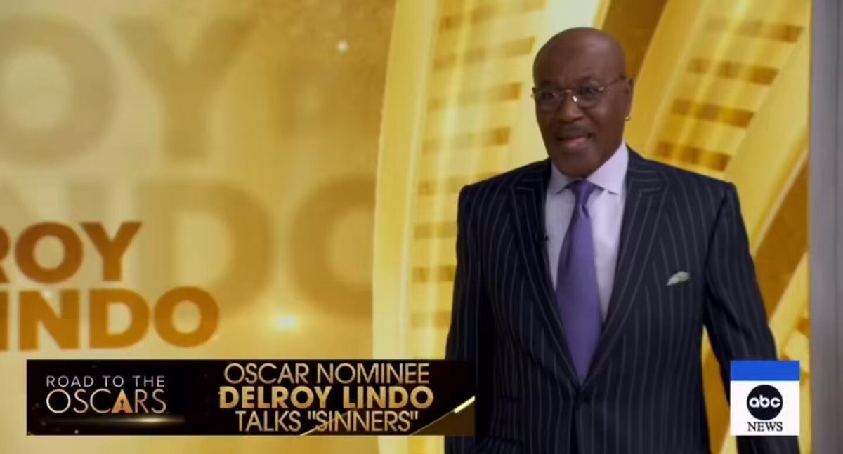 Delroy Lindo speaks about receiving his first #Oscar nomination as well as *Sinners* receiving a record-breaking number of nominations 🎥: ABC News