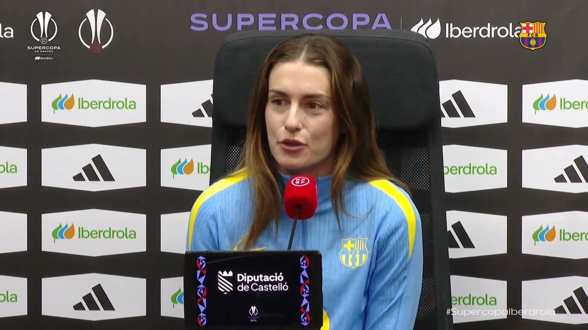 🗣️ “Per a les més joves, ser aquí és una sort, un privilegi i una oportunitat per poder viure aquest tipus de partit.” 🎙️ Alexia Putellas